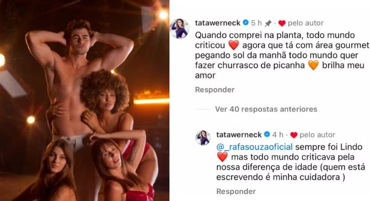 tata werneck reage a cena de rafa vitti